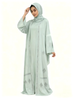 Robe pour enfants, cardigan islamique modeste, abaya arabe, robe maxi douce, robe d'été décontractée en polyester, robe de luxe pour l'Aïd