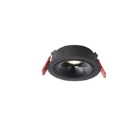 Plafonnier led blanc/noir 7w/10w/12W, angle de faisceau réglable, anti-éblouissement, ultra mince