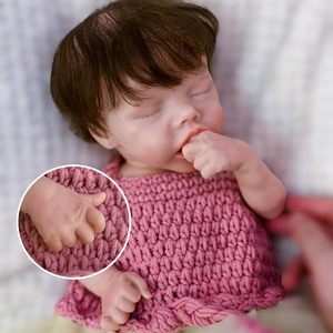 <span class=keywords><strong>Muñeca</strong></span> Bebé <span class=keywords><strong>de</strong></span> Silicona <span class=keywords><strong>de</strong></span> 18 Pulgadas con Ojos Cerrados, <span class=keywords><strong>Muñeca</strong></span> Reborn Realista <span class=keywords><strong>de</strong></span> Niña Dormida - Product Image 1