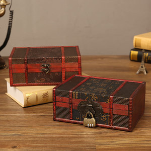 Scatola del tesoro scatola di legno Vintage da 9.0 "<span class=keywords><strong>per</strong></span> gioielli carte dei tarocchi confezione <span class=keywords><strong>regalo</strong></span> regali e decorazioni <span class=keywords><strong>per</strong></span> la casa - Product Image 3