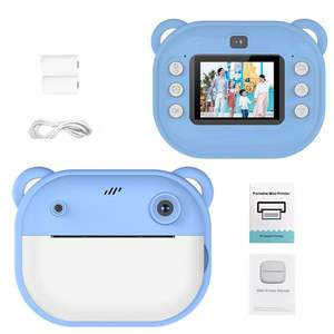 Mini appareil photo numérique thermique pour enfants, impression instantanée, montre connectée, grand angle 180°, écran 2 pouces pour enfants - Product Image 1