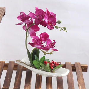 Fleurs artificielles en Pot jardin extérieur Real Touch <span class=keywords><strong>orchidée</strong></span> fausses plantes en Pot décoration de la maison - Product Image 5