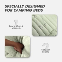 Lit de camping pliable compact à montage rapide, lit de camp surélevé portable, imperméable, pour la plage, la tente, la randonnée, le couchage en plein air