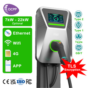 Station de recharge électrique pour véhicules électriques avec paiement, prépaiement, pour les bureaux commerciaux, les hôtels, les parkings, les communautés - Product Image 1
