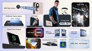 Ulefone RugKing Pad 2 Pro Rugged <b>Tablet</b> 10200mAh 10.1"Up to 16GB RAM,256GB ROM Android 16 48MP 10.1" <b>4G</b> Global - Product Image 4