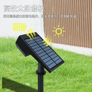 Solar Powered LED Spotlights IP65 Waterproof Outdoor Landscape Garden Lawn Tree <b>Pathway</b> <b>Lighting</b> - Product Image 2