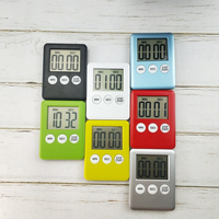 Minuterie de cuisine numérique à LED Compte à rebours Horloge magnétique Alarme Outils de cuisson électroniques