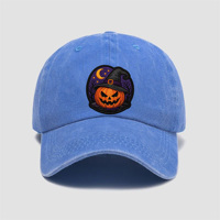 Offre Spéciale Halloween : Écussons thermocollants en chenille à motif de dessin animé, broderies avec bordure dorée, personnalisables OEM pour vêtements, vente en gros
