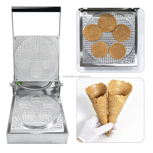 Macchina per Coni Waffle Personalizzabili 1300W Digitale 110V/220V per Gelaterie - Product Image 1