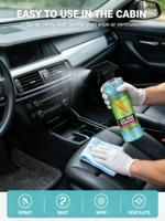 Spray désodorisant pour l'intérieur de la voiture de 500 ml, éliminateur d'odeurs antibactérien pour l'habitacle de la voiture, la maison et les zones pour animaux domestiques