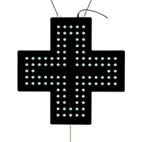 Pharmacie Indoor Hospital Cross Sign Led Display Screen pharmacie LED Flash Cross