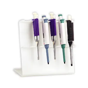 高品质实验室仪器塑料线性微量移液器支架Z型医用移液器架最多可容纳6个移液器