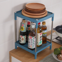 Chariot de rangement mobile en plastique à trois niveaux pour espaces étroits, conception empilable pour salle de bain, cuisine, armoire
