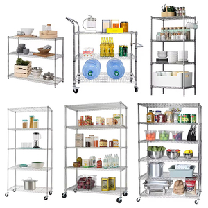 Tùy Chỉnh Nhà Bếp Giá Nhiều Lớp 2/3/4/5Tier Thép Không Gỉ Phòng Tắm Nhà Bếp Giá Món Ăn Lưu Trữ Kệ Đồ Chơi & Gia Vị Hiển Thị Kệ - Product Image 1