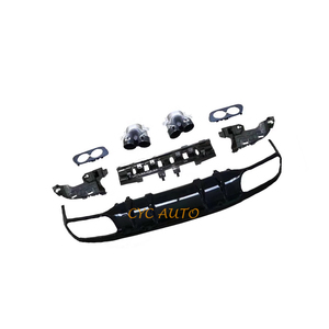 Difusor de parachoques trasero W205 <span class=keywords><strong>AMG</strong></span> C43S para <span class=keywords><strong>Mercedes</strong></span> Benz <span class=keywords><strong>C</strong></span> CLASS W205 <span class=keywords><strong>AMG</strong></span> Coupe kit de carrocería 2015 2016 2017 2018 <span class=keywords><strong>2019</strong></span> - Product Image 2
