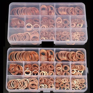 Copper Flat Gasket Set 30 Mm Outer Diameter 10 Mm Inner Diameter 1.5 Mm Thickness For Oil Sealing Applications - Product Image 4