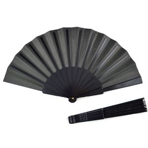 Éventail Pliant en Papier Noir Écologique Fait Main de 23 cm avec Logo Personnalisé, Vente en Gros Usine, Idéal pour les Événements et Cérémonies - Product Image 3