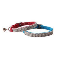Luxury Solid Flannel Collar with Bell and Buckle Closure for Cats and Dogs Eco-Friendly