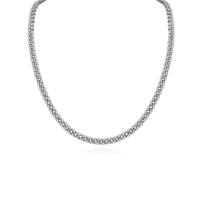 Collier en argent sterling 925, chaîne serpent, style luxueux unisexe, pendentif en zircon avec placage, cadeau d'anniversaire tendance, bijoux pour homme