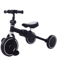 Nouveau vélo d'équilibre pliable multifonction 3 en 1 pour tout-petits, tricycle et porteur pour enfants
