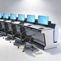 Console de travail pour salle de contrôle industrielle, poste de travail pour opérateur de diffusion CCTV