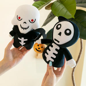 超柔新款万圣节南瓜头骷髅怪物恐怖熊跨界水洗毛绒公仔pp棉派对装饰 - Product Image 4