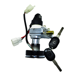 Interruttore a chiave a 3 posizioni a 3 fili con corpo in plastica nera per scooter elettrico - Product Image 3