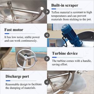 Robuster Lebensmittelkocher Küchen-Suppenkocher Öl-Kessel Prozessor Automatischer Topfmixer Auto-Rührer zum Kochen - Product Image 3