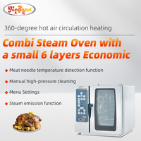 Four combiné électrique de table à 6 niveaux - Série 360 ℃   Chauffage à air chaud, vapeur suffisante, économie de temps et d'énergie, nettoyage facile