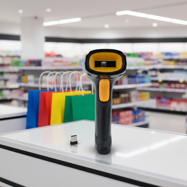 1D/2D Desktop Barcode Scanner USB & for Wireless Handheld Android Supermarket POS QR Code Reader in Stock