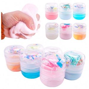 Kit de Slime Transparente Pequeño para Niñas Green Order DIY, Plastilina Instantánea Crujiente con Juguete de Galaxia, Opción de Venta al Por Mayor OEM - Product Image 1