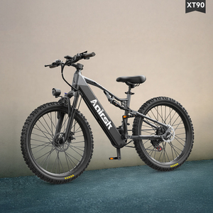 Bicicleta Eléctrica Aairsk XT90 con Motor sin Escobillas de 250W, Suspensión Doble de 26 Pulgadas, Frenos de Disco, Batería de Litio, 21 Velocidades, para Desplazamientos Urbanos y Todoterreno - Product Image 1