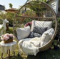 Chaises de jardin en rotin PE de marque Rino, confortables, modernes, pliables, écologiques, de haute qualité, pour entrepôt et parc