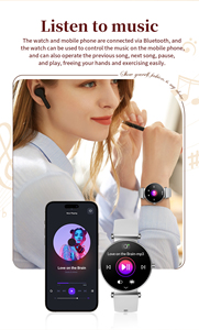 นาฬิกาอัจฉริยะสำหรับผู้หญิง <span class=keywords><strong>Y16</strong></span>หน้าจอ1.32 AMOLED ออกซิเจนในเลือดการตรวจสอบอัตราการเต้นของหัวใจโหมดกีฬา - Product Image 6