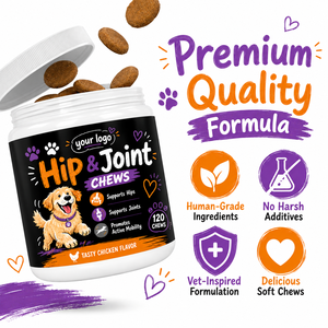 Soulage les douleurs articulaires, favorise le jeu quotidien, favorise la lubrification du cartilage, glucosamine, MSM, acide hyaluronique, chondroïtine, biologique pour animaux de compagnie - Product Image 2