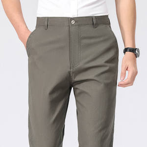 Pantaloni da uomo <span class=keywords><strong>in</strong></span> <span class=keywords><strong>cotone</strong></span> 100% pantaloni Casual a gamba dritta con bottoni Fly Slim Fit Anti-Pilling <span class=keywords><strong>in</strong></span> puro <span class=keywords><strong>cotone</strong></span> - Product Image 3