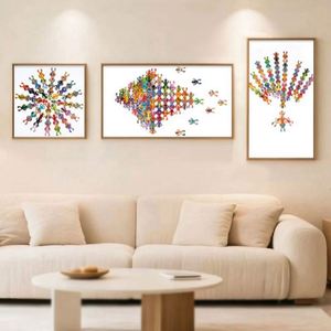 Premium Gift <b>Box</b> Jigsaw Family Activity Cute Flog Shape Eco-Friendly Lamination Wooden <b>Puzzles</b> for Home Decoration - Product Image 6