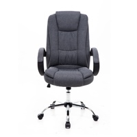 Chaise de bureau pivotante de luxe moderne Fauteuil d'ordinateur en cuir PU bon marché Style minimaliste réglable