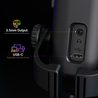Microphone de jeu à condensateur filaire USB, 20 Hz-20 kHz, pour Shure, vente en gros directe usine OEM