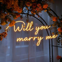 Panneau néon « Veux-tu m'épouser ? », enseignes néon personnalisées pour mariages pour créer une ambiance chaleureuse, enseigne néon LED personnalisée
