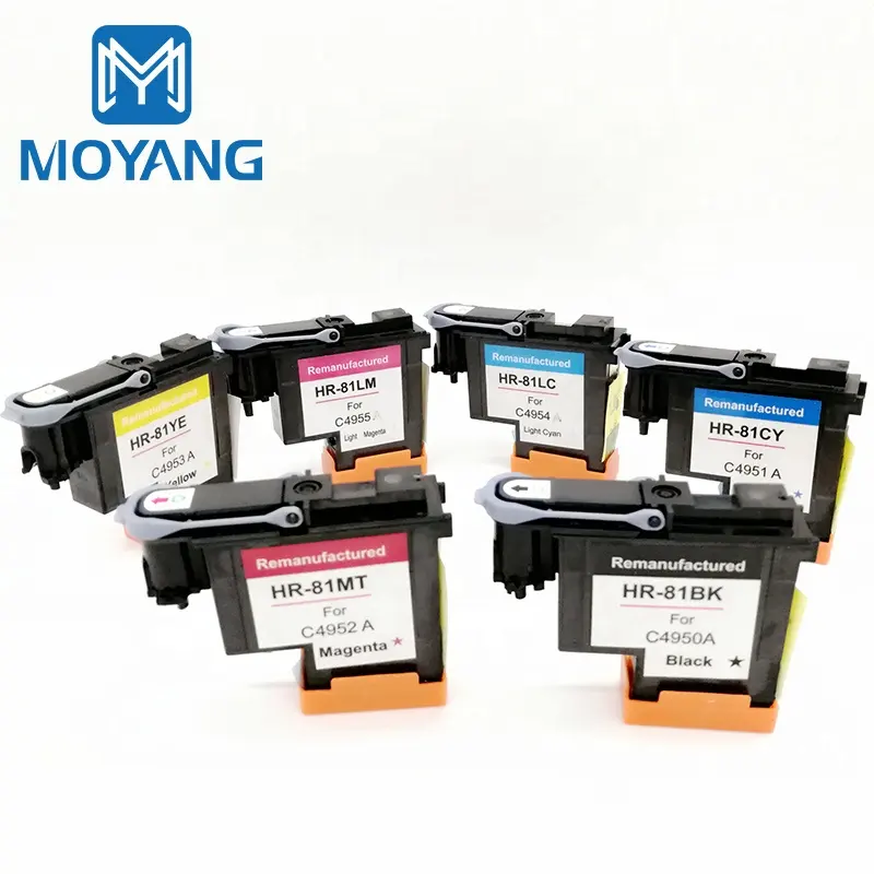 Печатная головка MoYang совместима с печатающей головкой HP81, используемой для принтера hp Designjet 5000 5500, модель 81 C4950A C4951A C4955A