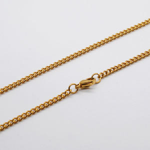 Collana a catena a catena in acciaio inox tono argento all'ingrosso 3.0mm - Product Image 5