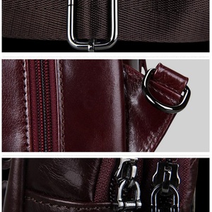 Bolso Bandolera de Cuero de Primera Capa para Hombre, Estilo Casual de Negocios, para Pecho y Hombro, Venta al Por Mayor - Product Image 6