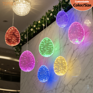 Tùy Chỉnh Ngoài Trời Thương Mại LED Giáng Sinh Thắp Sáng Khung Dây Trang Trí Không Thấm Nước Trứng Phục Sinh Trang Trí Cho Bên Ngoài Motif Đèn - Product Image 2
