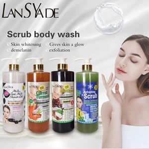 Gel douche exfoliant aux fruits le plus vendu, éclaircit la peau, élimine les poils noirs et laisse une peau douce et soyeuse - Product Image 1