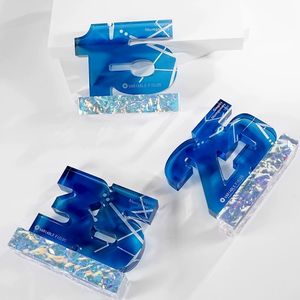 Personalización de Logotipo de la Marca ADEL, Diseño Personalizado, Letrero Numérico, Grabado con Arenado, Cristal, Acrílico, Tendencia de Moda, Recuerdo - Product Image 2