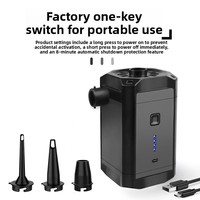 Pompe à air portable pour le camping en plein air, double fonction (gonflage et dégonflage), autonomie de batterie extra-longue, matériau ABS, alimentation de type C