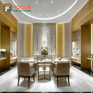 Meubles de présentation de bijoux de luxe pour la vente au détail, cadre métallique, vitrine de magasin commercial - Product Image 6