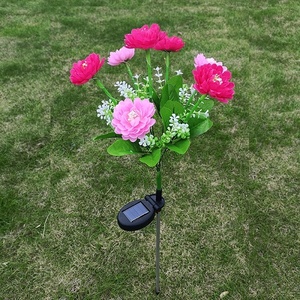 Lámpara Solar LED para Jardín TRISTAR 4 con Diseño de Flor de Lirio y Macetas de Fibra de Vidrio, Elegante Diseño para Bodas, Hoteles y Hogares - Product Image 1
