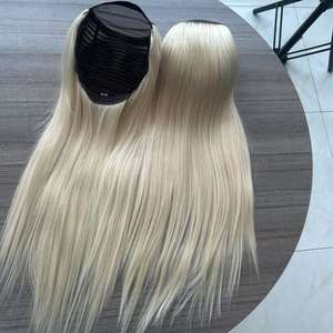 <span class=keywords><strong>U</strong></span> parte parrucca cappello parrucca 60 # colore biondo capelli vergini di alta qualità può fare ordine personalizzato - Product Image 1